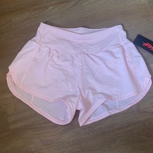 Pink athletic shorts